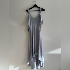 NEW Express - Cold Shoulder Maxi Dress in Dusty Blue 0